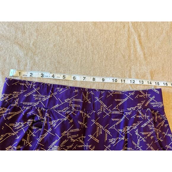 Svaha Purple Pockets Sentence Diagramming Maxi Skirt Women's L - Picture 2 of 6